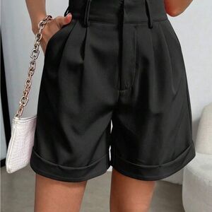 Elegant Black Women's Shorts